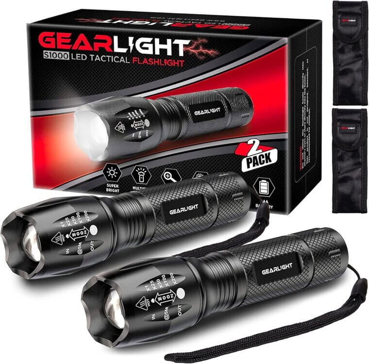 GearLight LED Flashlights - Bright, Zoomable, and Versatile - Don’t Miss the 15% Discount!