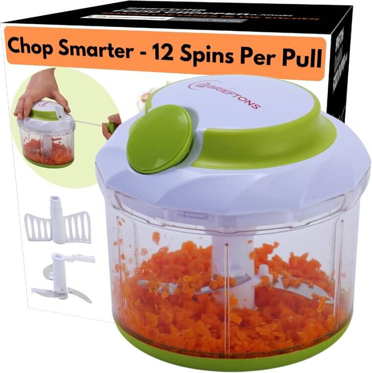 Brieftons QuickPull Chopper - Effortless & Versatile Kitchen Tool