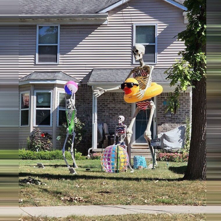 Halloween Decorations in the Summer