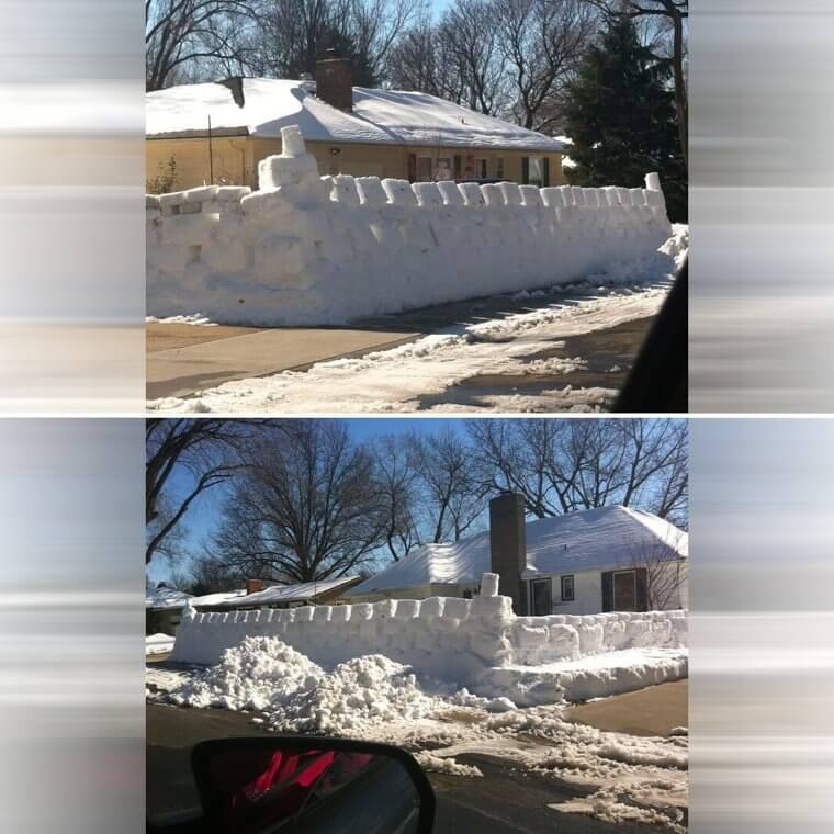 When Your Neighbors Create a Snow Fort