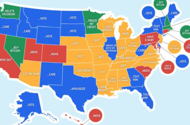 U. Mapas dos EUA que não nos mostraram na escola