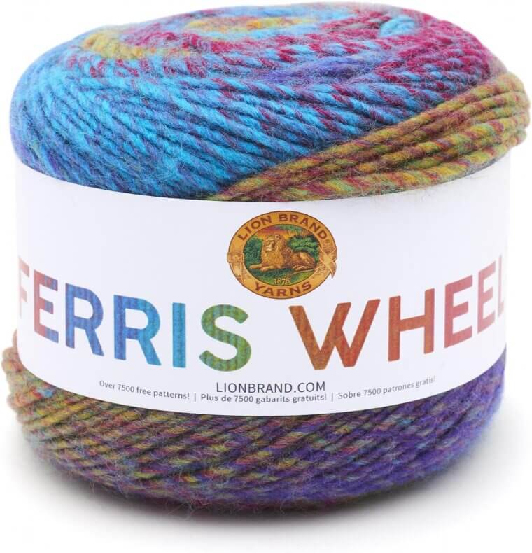Lion Brand Ferris Wheel Yarn - Soft, Self-Striping Delight