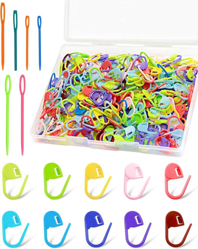 FIVEIZERO Stitch Markers Set - Perfect for Knitting & Crocheting Enthusiasts - Now 17% Off!