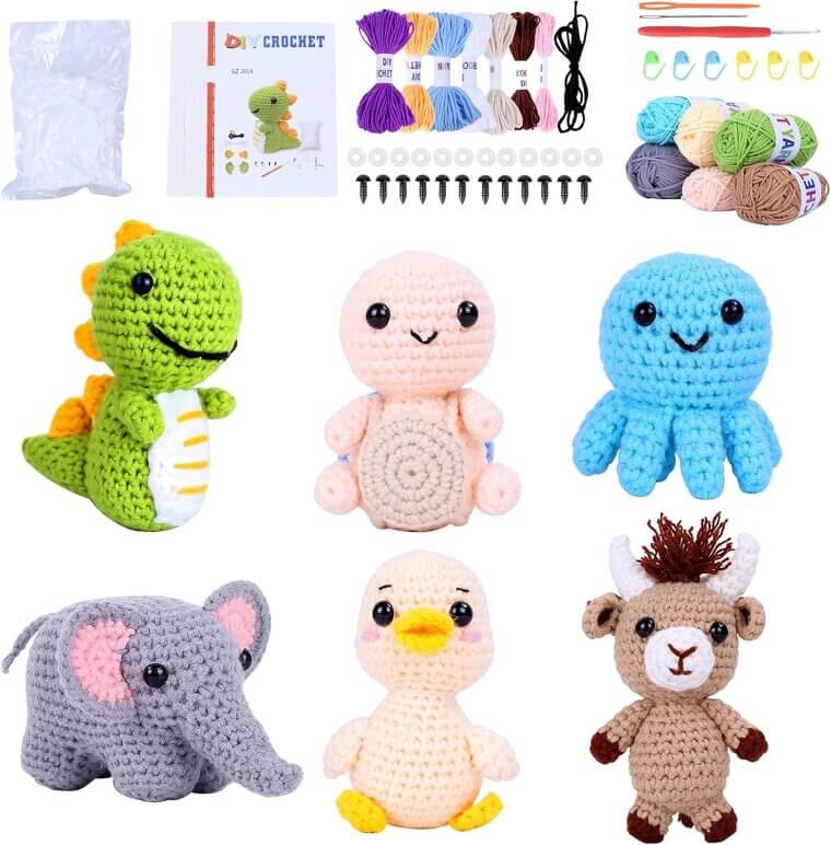 BOLDNOVA Crochet Kit - Fun DIY Animal Craft for All Ages - Now 10% Off!