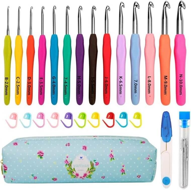 Yarniss Crochet Hooks Set - Ergonomic and Beginner-Friendly - Enjoy 16% Off!