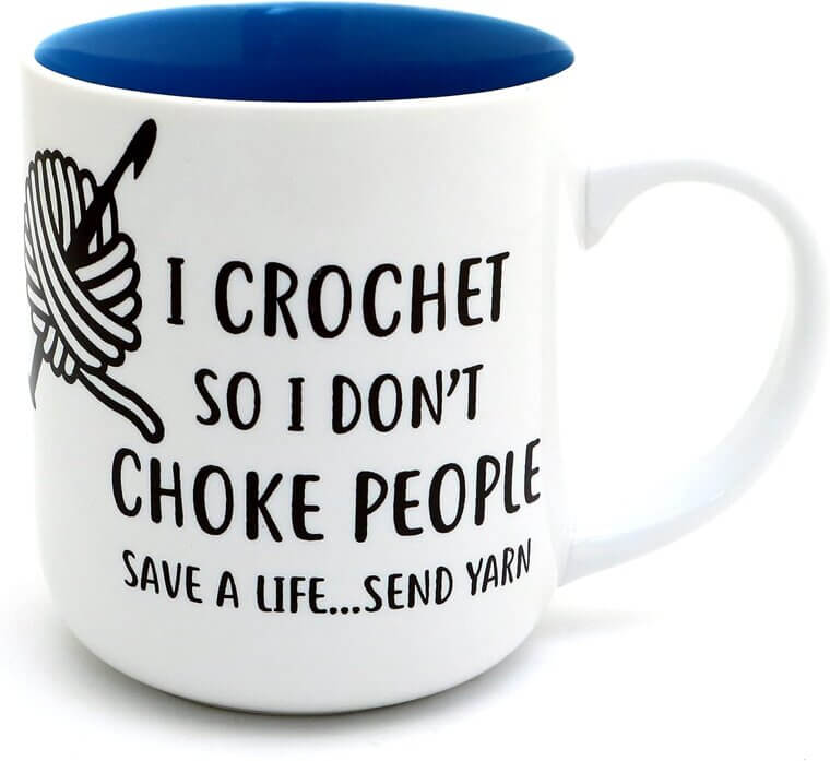 Crochet Humor Mug - A Crafter's Delight