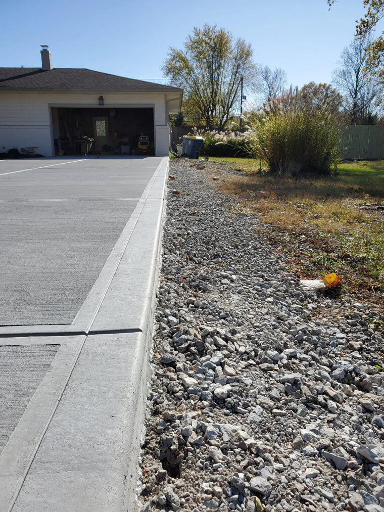 Concrete or Gravel Landscaping