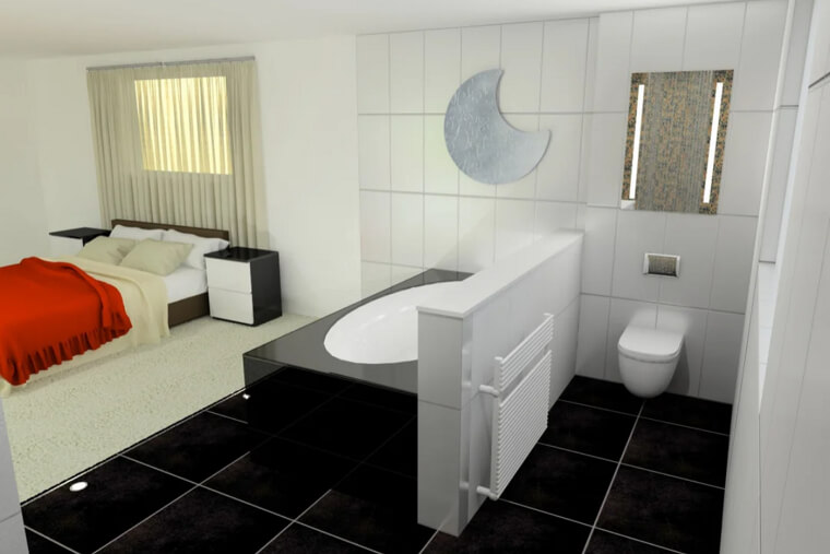 Overly Open Bathroom