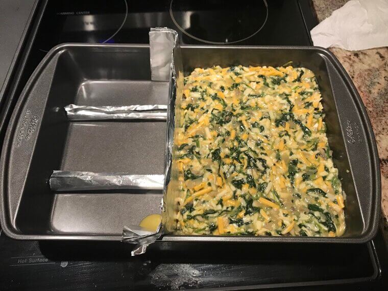 Use Foil To Divide A Pan For Smaller Portions