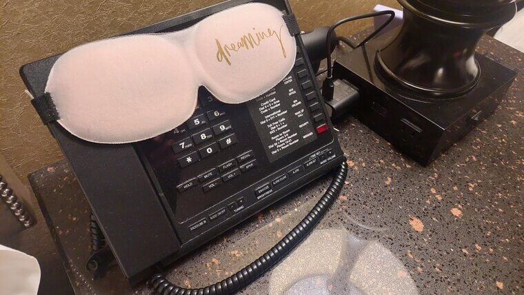 Use An Eye Mask To Block Bright Hotel Clock Lights