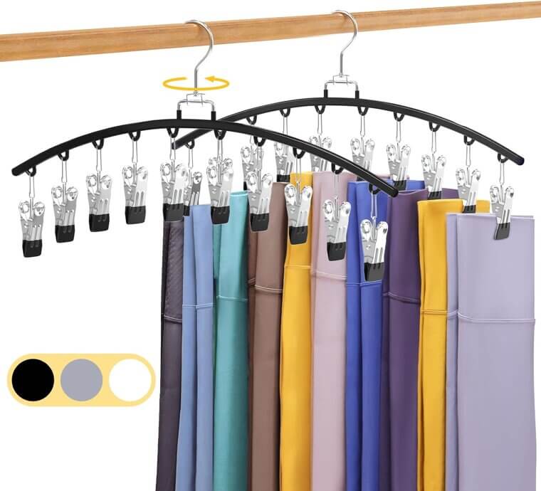 Legging Organizer - Space-Saving Closet Essential with 20 Clips - Don’t Miss the 27% Discount!