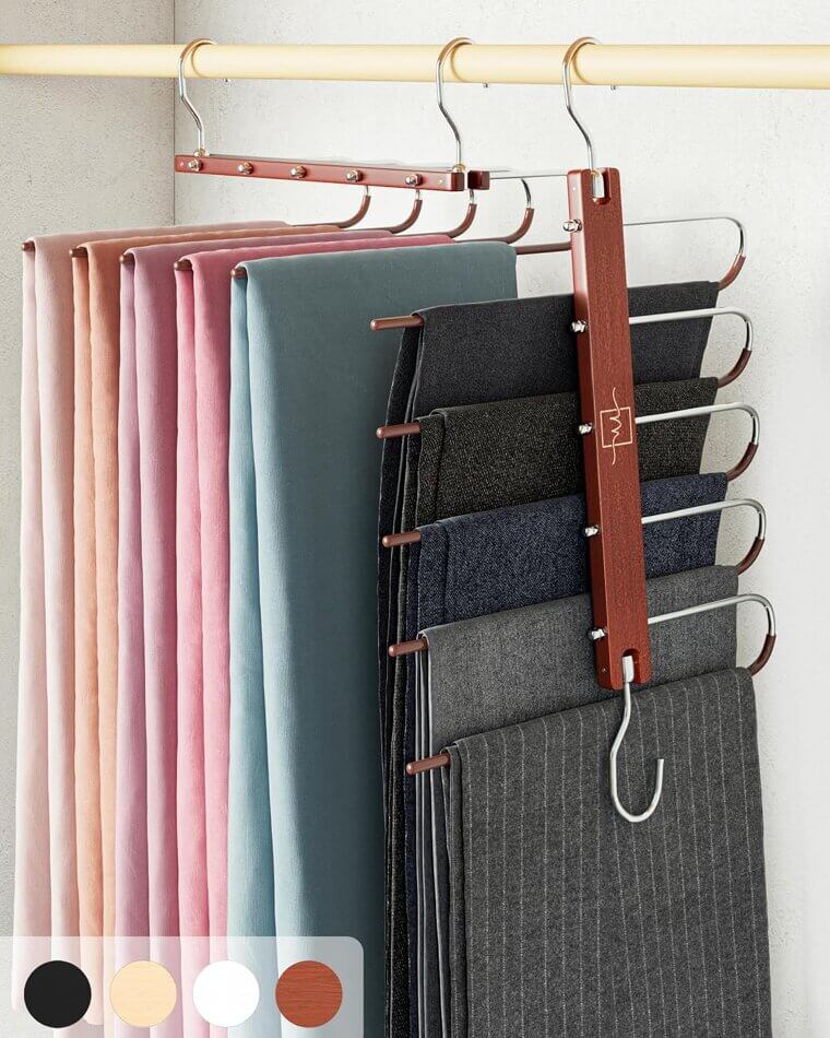MORALVE Beechwood Hangers - Space-Saving Closet Organizers - Now 43% Off!