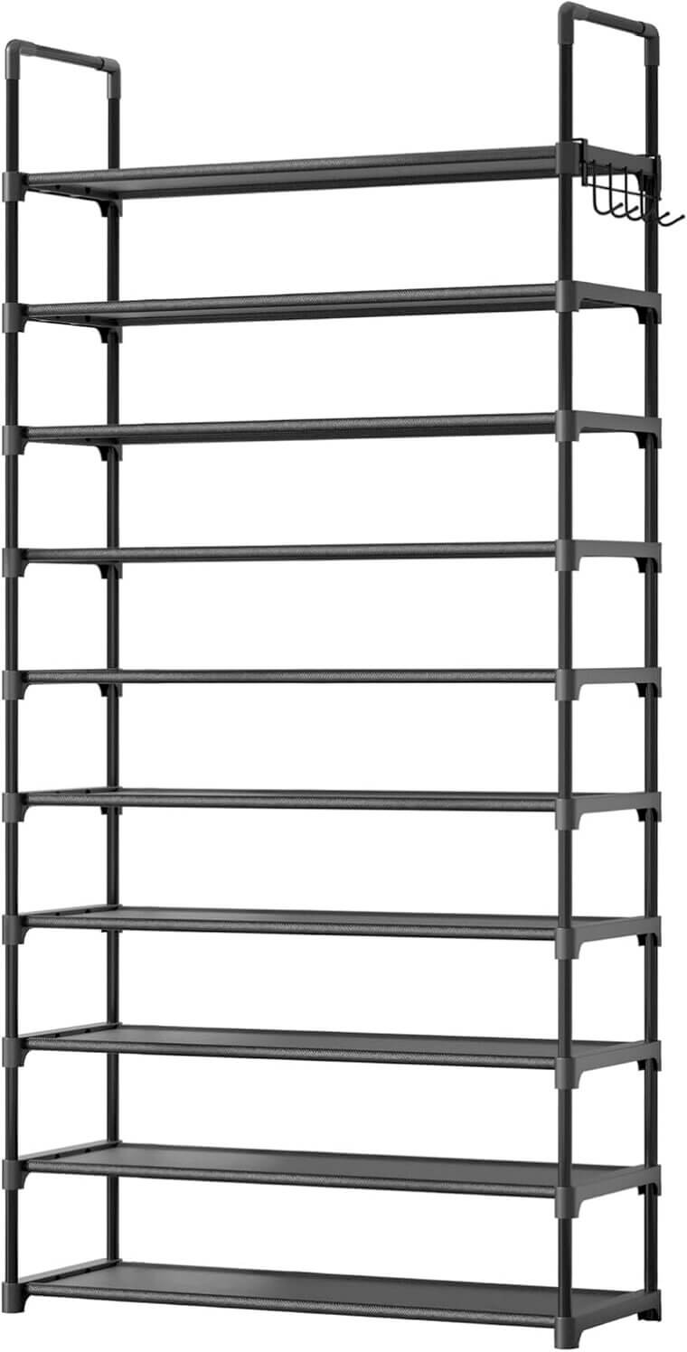 Kitsure Shoe Rack - Space-Saving 10-Tier Organizer for Any Room - Enjoy 39% Off!