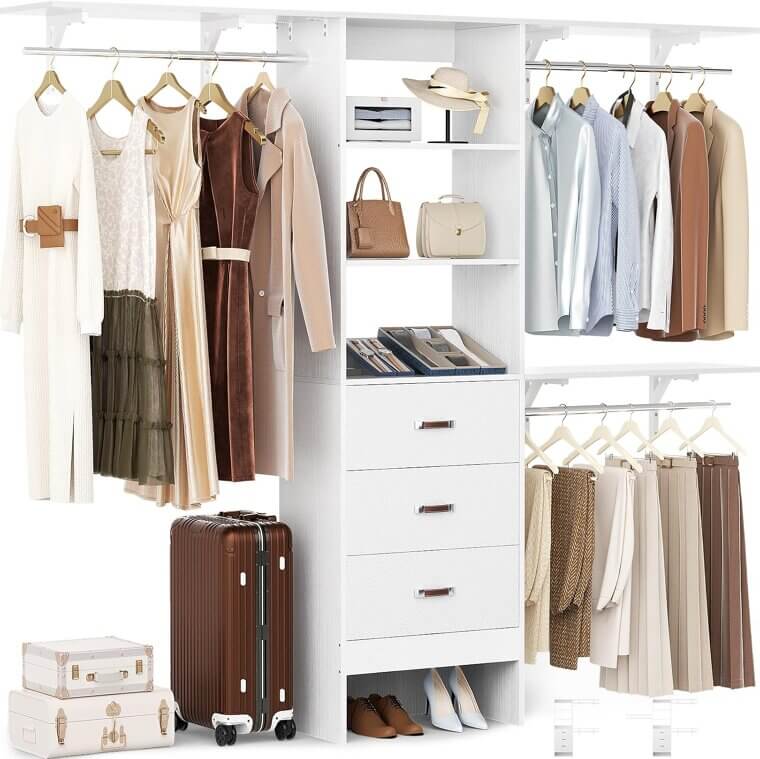 Besiost Closet System - Transform Your Space with Ease - 21% Off!