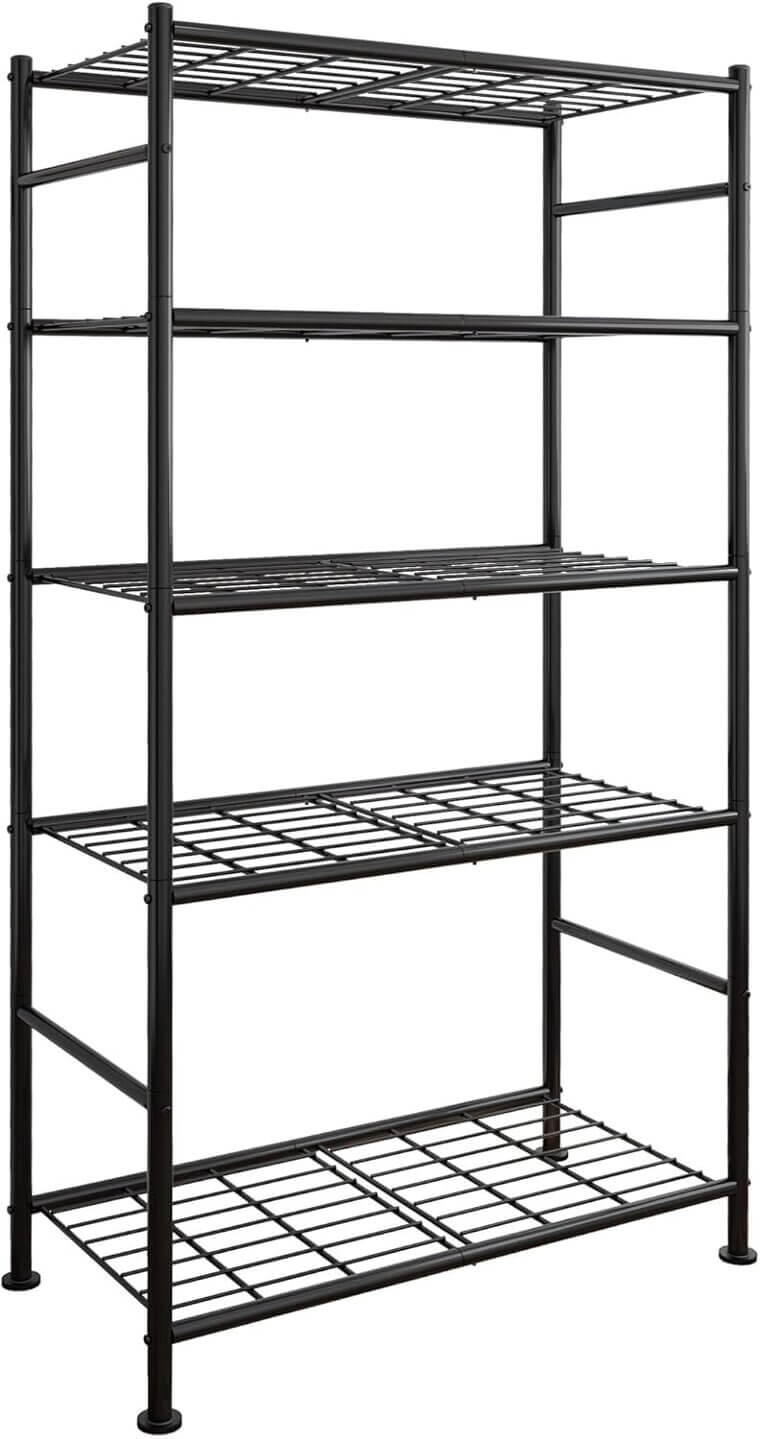 Sakugi Storage Shelves - Ultimate 5-Tier Organizer for Any Space - Enjoy 36% Off!