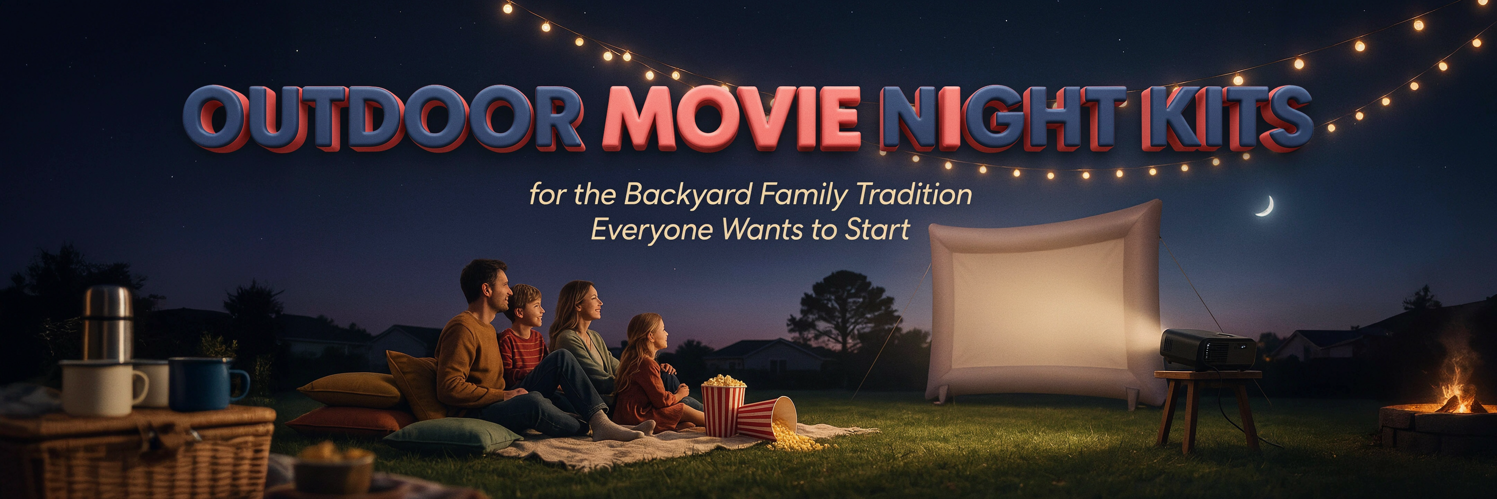 Outdoor Movie Night Kits for the Backyard Family Tradition Everyone Wants to Start