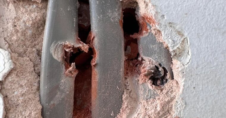 Leaving Wires Unprotected in Walls