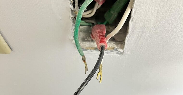 Not Using Wire Nuts or Proper Connectors