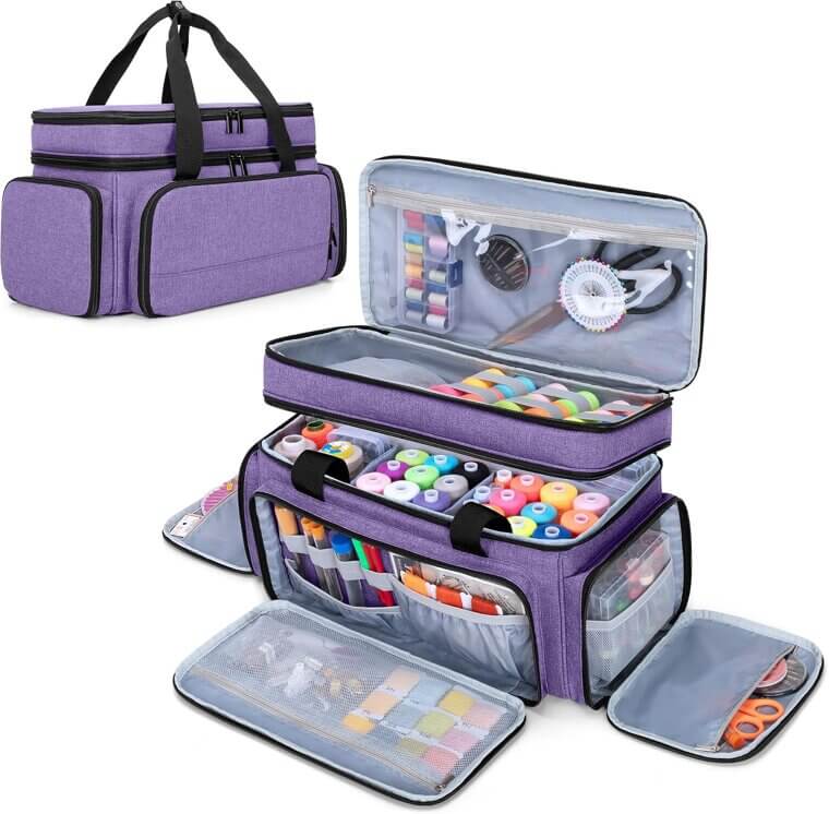 Luxja Sewing Organizer - Perfect for Crafting on the Go! 