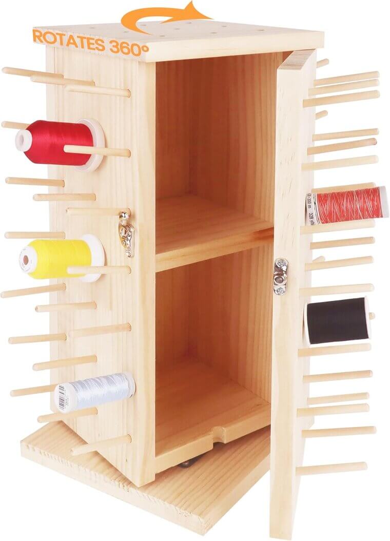 New brothread Rotating Thread Rack - Organize Your Threads Effortlessly 