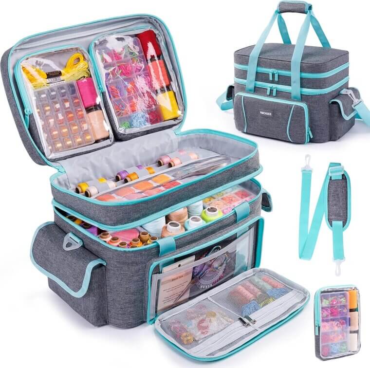 AMOIGEE Sewing Storage Bag - Organize Your Supplies with Ease! 