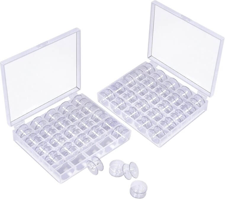Sewing Machine Bobbins - 50 Durable Plastic Pieces for Versatile Use - Now 25% Off!