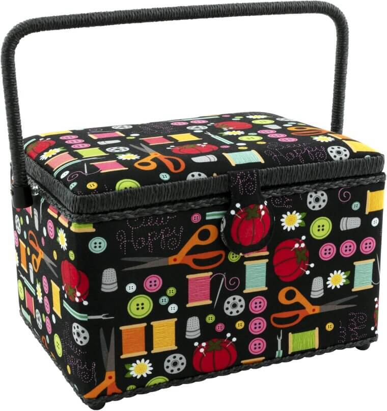 Dritz Sewing Basket - Portable Organizer for Craft Supplies 