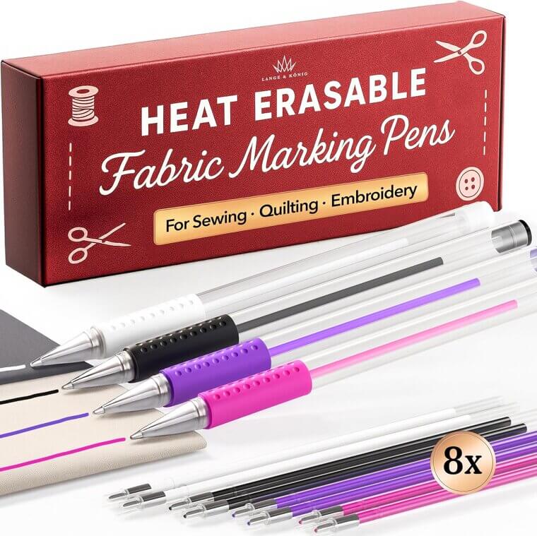 Lange & Koenig Fabric Pens - Perfect for Sewing & Quilting - Don’t Miss the 31% Discount!