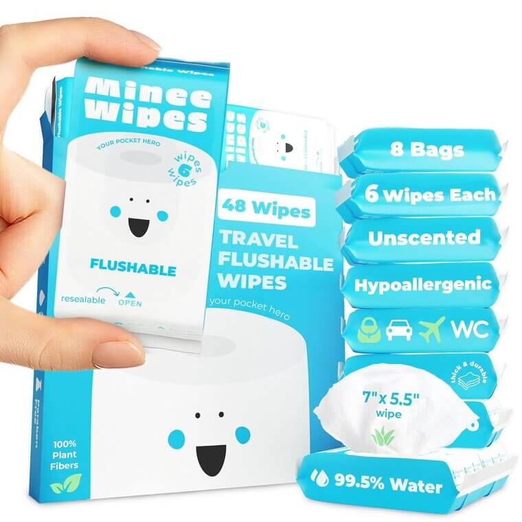 Compact Travel Wipes - Perfect for Sensitive Skin & Kids! 