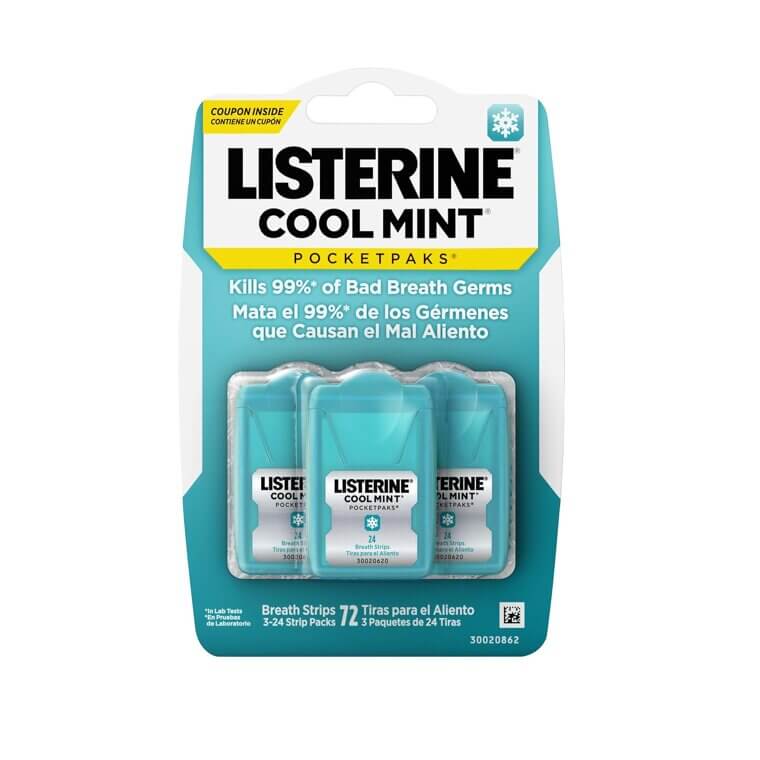 Listerine Breath Strips - Instant Freshness Anywhere, Anytime - 20% Off!