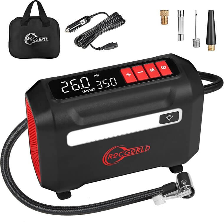R8 Portable Tire Inflator - Fast, Handy, and Reliable! - Now 13% Off!