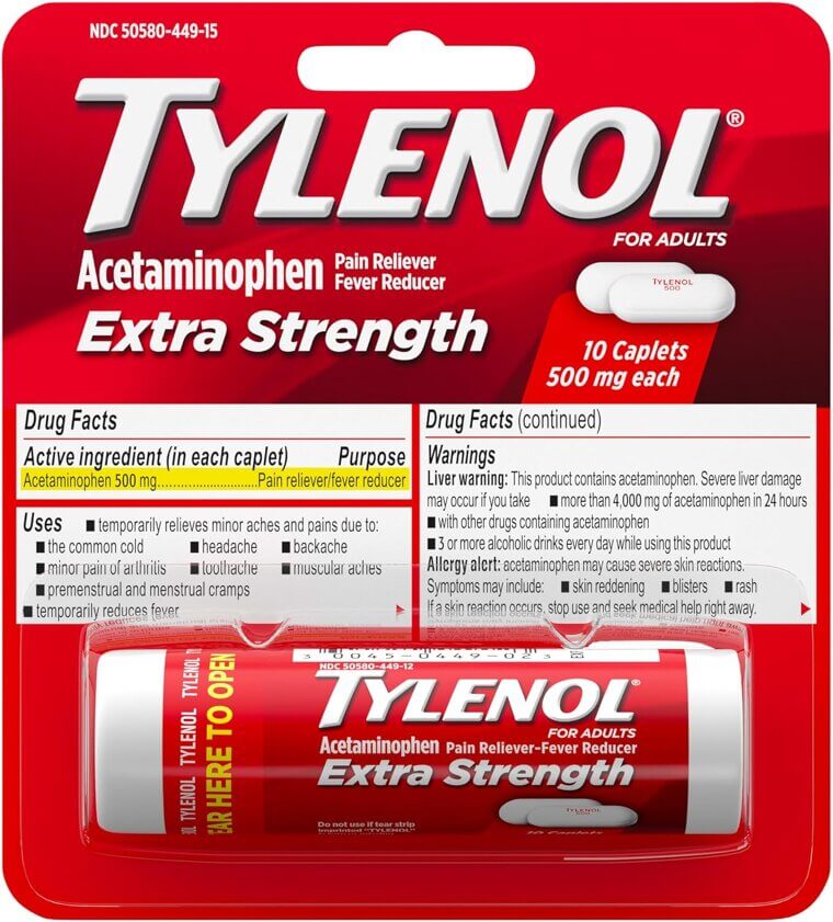 Tylenol Extra Strength - Fast Relief for Pain & Fever 