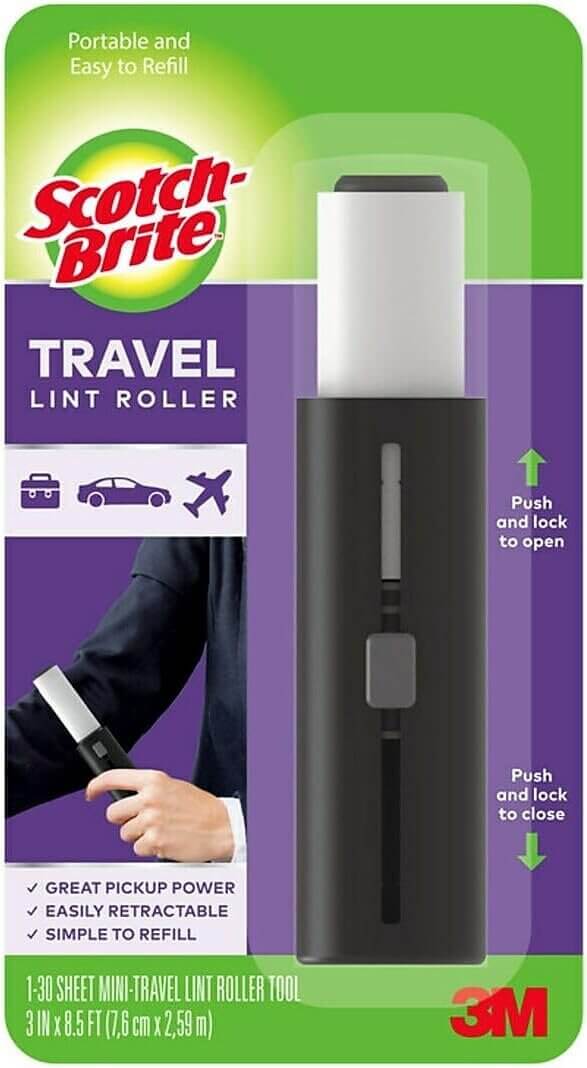 Scotch-Brite Travel Lint Roller - Perfect for Pet Hair! 