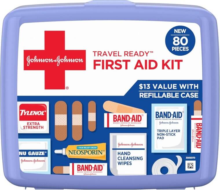 BAND-AID Travel First Aid Kit - Perfect for Emergencies & Adventures - Now 25% Off!