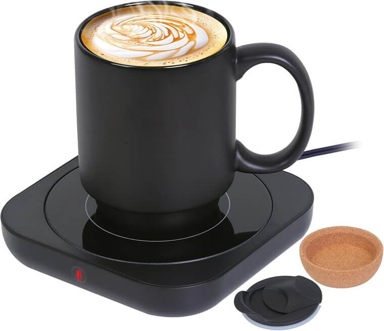 Coffee Mug Warmer & Mug Set - Perfect Desk Companion for Coffee Lovers - 15% Off!