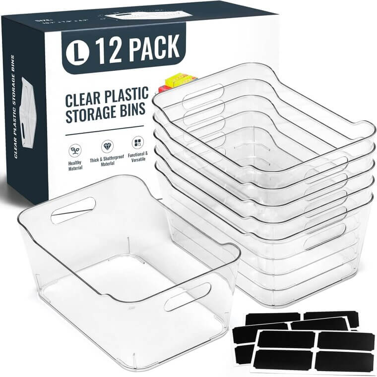 Clear Storage Bins - Organize Your Home Now! - Now 20% Off!