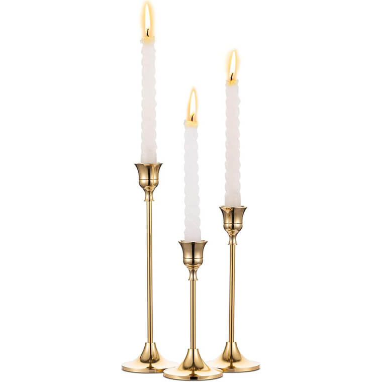 Candlestick Holders Set - Vintage Charm for Your Home - 36% Off!