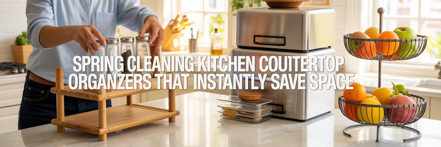 Spring Cleaning Your Kitchen: Countertop Organizers That Instantly Save Space