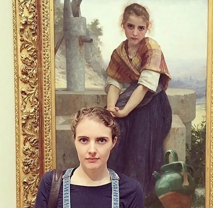 1891年のドッペルゲンガーと出会った女性