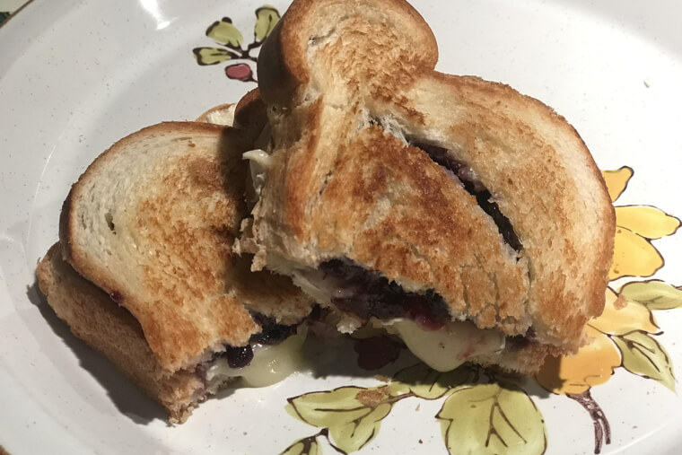 Brie and Blackberry Grilled Cheese