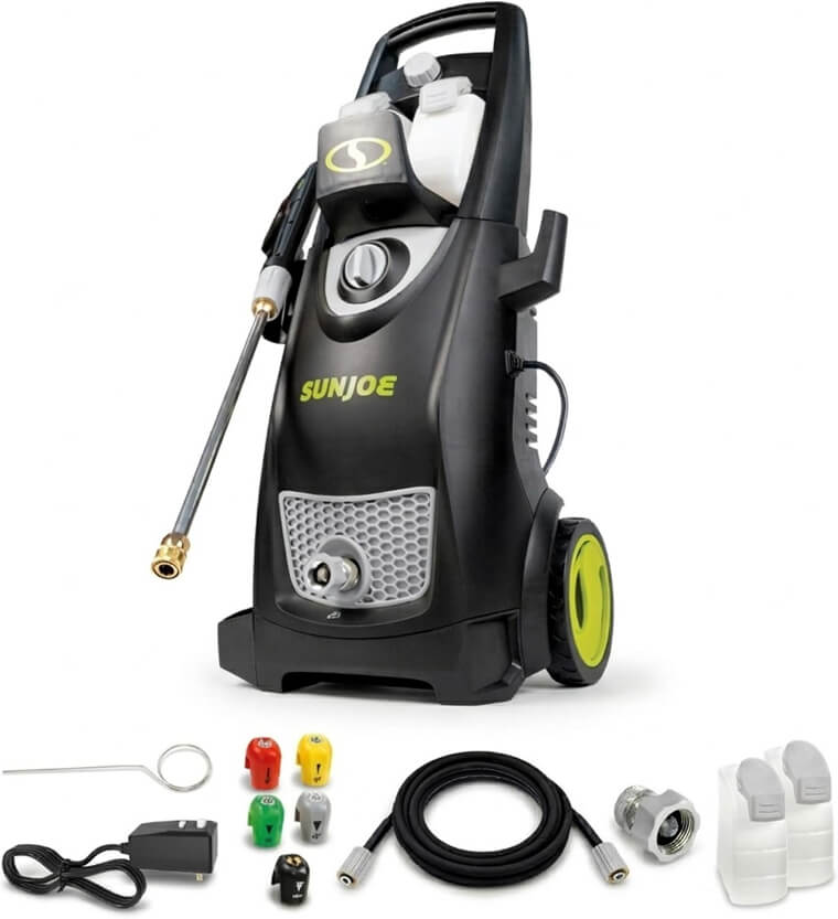 A High-Powered Pressure Washer That Breathes New Life Into Dirty Outdoor Surfaces Like Stained Decks, Driveways, Patio Furniture, and Grills,