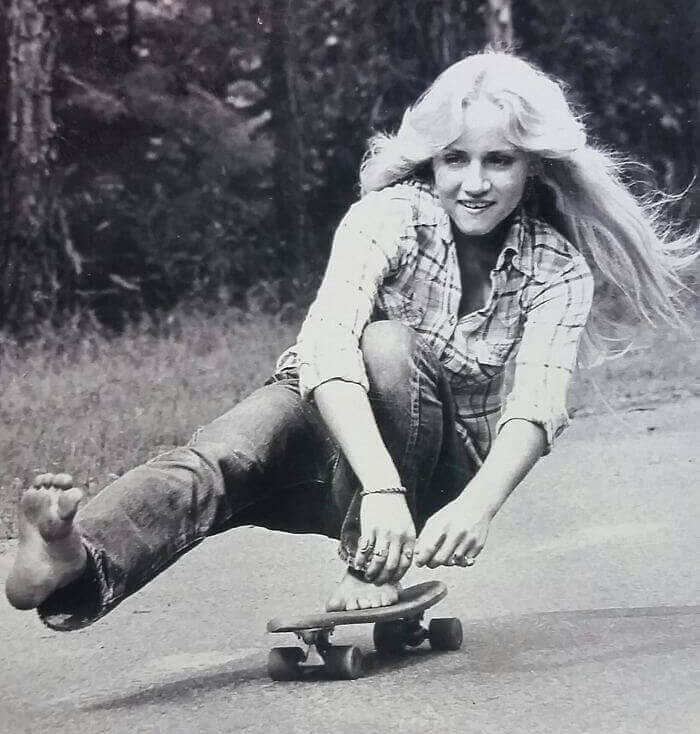 Groovy Girl Rides Without A Care In The World