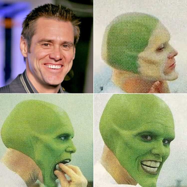 De Jim Carrey a Máscara - Foto: Reprodução