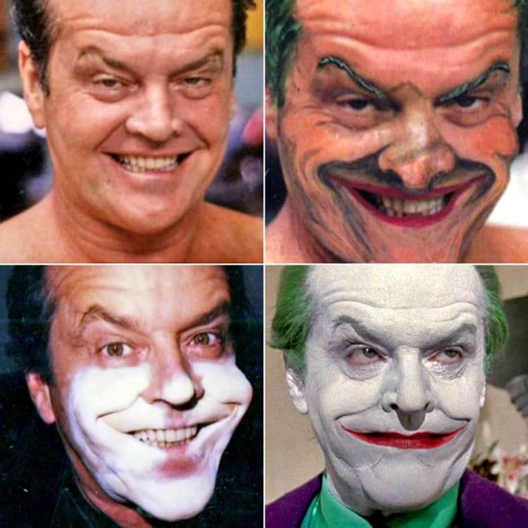 De Jack Nicholson a Coringa - Foto: Reprodução