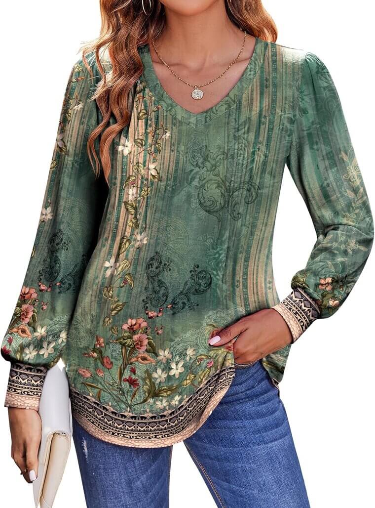 Zeagoo Puff Sleeve Blouse - Stylish Fall Essential - Now 33% Off!