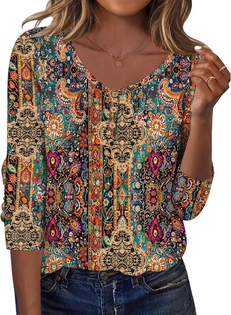 Zeagoo V Neck Blouse - Perfect for Work or Casual Days - Enjoy 58% Off!