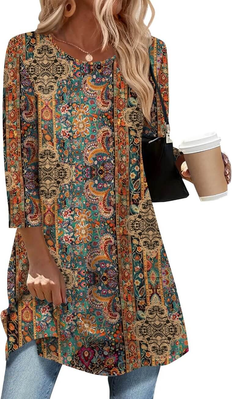 Zeagoo Plus Size Tunics - Perfect for Leggings and Casual Style - Now 25% Off!