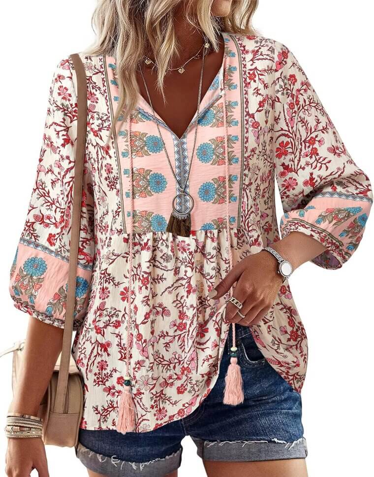 Vivilli Boho Babydoll Tops - Perfect for Any Season Wear 