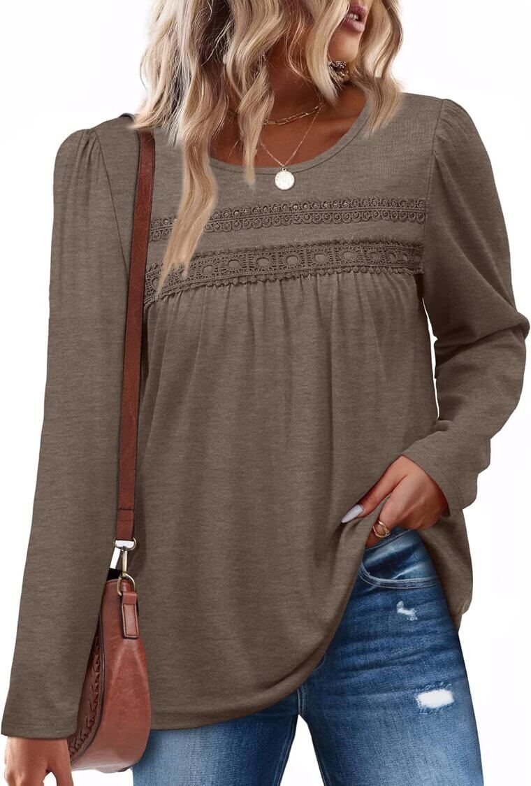 OFEEFAN Boho Tops for Effortless Fall Style - Now  Off!