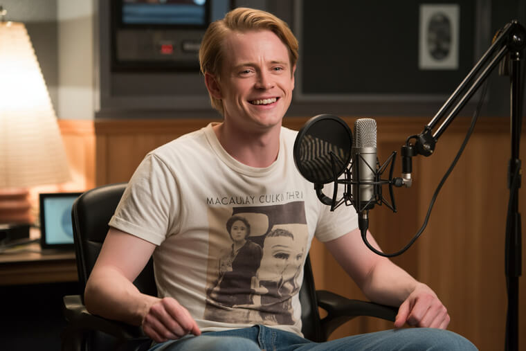 Macaulay Starts Laughing at His Own Story